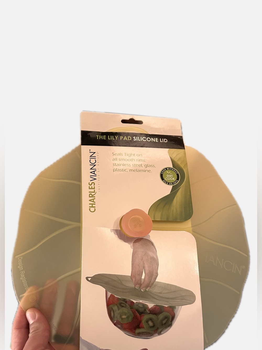 Charles Viancin Lily Pad Silicone Lid - Green